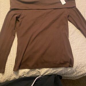 GAP Brown Long Sleeve Top